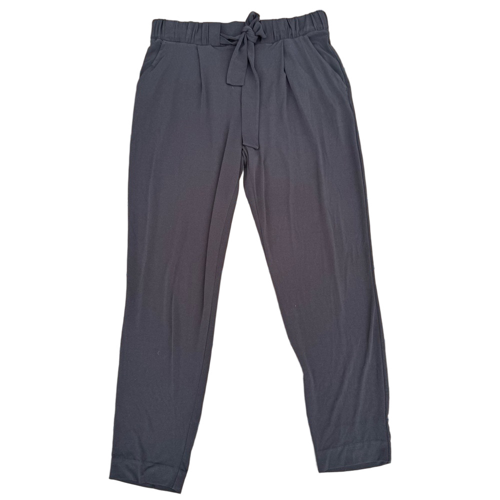 Express Womens Pants Black Size S Ankle High Rise Belted